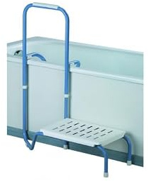 Self Confort Marchepied & Barre d'appui Balnéo - Blanc - 83 à 103 cm
