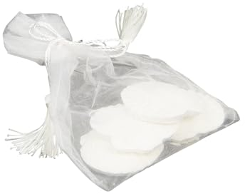 Erleben Sie die Frische von frisch gewaschener Wäsche mit dem Duftmuschel 4er Set im Organzabeutel (Weiss) mit Kordel - EIN herrlicher Duft für Ihre Kleidung