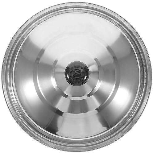 Alipis Couvercle De Wok Inoxydable Rond Remplacement Pour Casseroles Et Poêles Anti-eclaboussures Compatible Avec Ustensiles De Cuisine