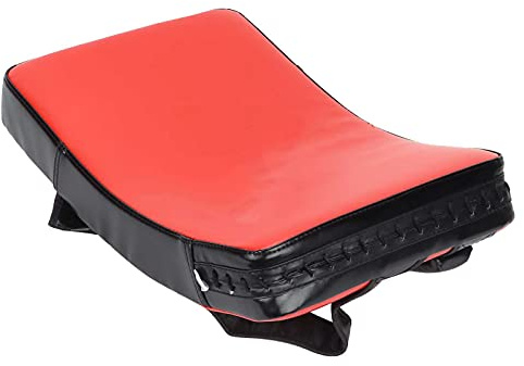 BORDSTRACT Taekwondo Kick Boxing Pad Shield, Curvo Kickboxing Piede Bersaglio Laterale Kick Pad Strike Shield per Boxe E Pratica di Arti Marziali(Rosso)