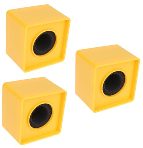 Toyvian 3pcs Professional Interview Mic Logo Stand Square Abs Stand for Reporters