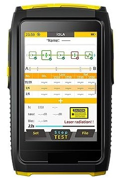 Tester per cavi di rete OFW Mini OTDR Ottica Otdr Riflettore ottico, tester live in fibra attiva 1550nm Riflettometro ottico 20dB, touch screen OPM VFL IOLA per telefono, Ethernet, video(Color:S5L APC