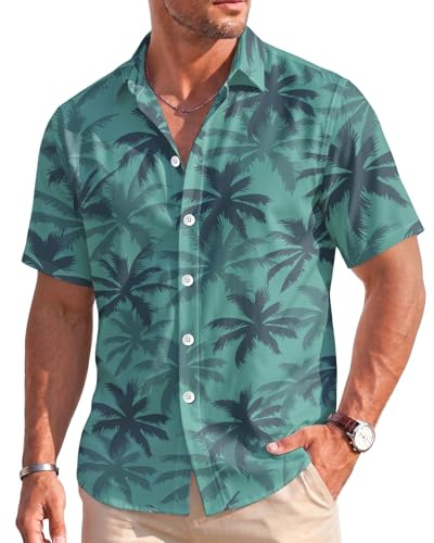 Camicia con Bottoni per Videogiochi, Camicia Hawaiana Casual da Gioco Estiva, Regali di Compleanno per i Giocatori, Gioco 5, L