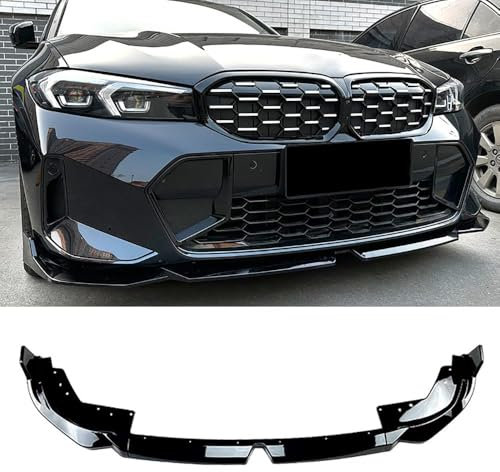 ZWBC Auto Frontlippe Spoiler für BMW 3er G20 LCI M Sport 320i 325i 2023 2024,Frontstoßfänger Lippen Körper Autoteile, Antikollisionsschutz, Frontspoiler Protector Splitter Kit