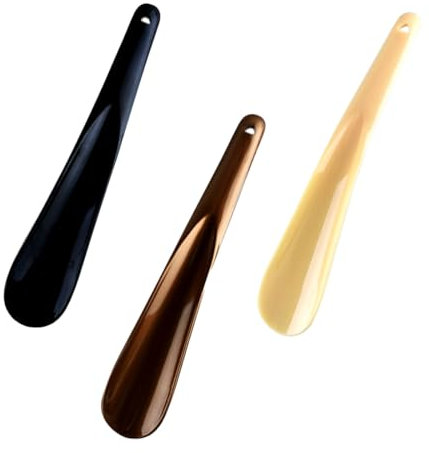 3 Piezas Calzador de Zapatos, Plastico Calzadores con Colgante Agujero, para Hombres, Mujeres, niños, Botas y Todos los Zapatos, Shoe Horn Fácil de Utilizar