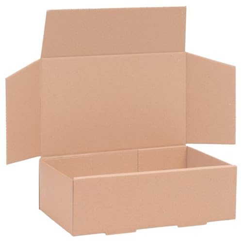 verpacking DHL Kleinpaket Braun 240 x 160 x 80 mm [Größe und Stückzahl wählbar] 1-wellige kleine Versandkartons 100 Stück