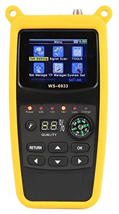 NGBFF Appareil Reglage Antenne TNT, Affichage LCD du récepteur Satellite Dvb-s2 Compteur de Recherche de Satellite de 2,1 Pouces,pour la Configuration d'une antenne parabolique