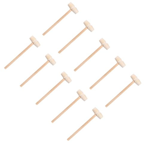 25pcs Mini Wooden Hammer Set for Cake and Crab Use