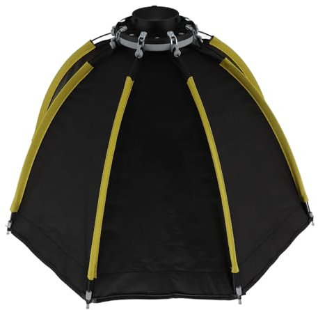 Keenso Softbox Plegable Rápido de Actuación para Fotografía de Montaña, Pequeña Caja Suave de Mano con Cuadrícula Difusor para Retratos, Boda, Nylon 19.7in 50 Cm