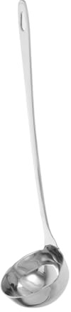 Hemobllo Louche à Soupe Acier Inoxydable avec Bec Verseur Ustensile de Cuisine Pratique pour Transférer Outil pour Chefs et à Compatible Droitiers et Gauchers et Facile à Nettoyer