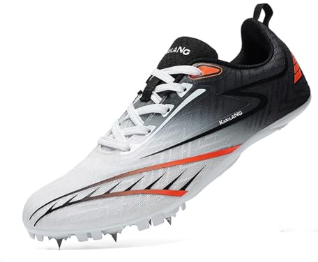 WEJIESS Chaussures d'athlétisme pour Hommes et Jeunes Chaussures de Sprint antidérapantes Chaussures d'athlétisme Unisexes Chaussures de Course Respirantes Chaussures d'entraînement