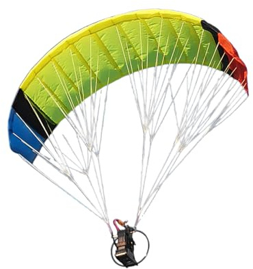 RC skärmflygare RTF-modell, 2,4 G 1,8 m vingspann RC elektrisk höghöjd stunt skärmflygare modell, fjärrkontrollflygplan med aerobatiska flips och svävande flyg (nylonparaplyduk färg slumpmässigt)