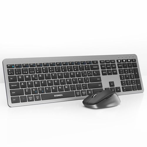seenda COE300 Teclado y Ratón Inalámbricos Bluetooth Silenciosos