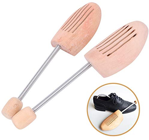 EIMSOAH 2 Tendiscarpe in Legno, Colonna a Molla Regolabile per Modellare e Prevenire la Deformazione delle Scarpe, per Uomo e Donna (41 42)