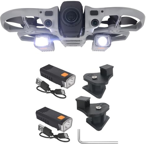 Avata 360 Night Flight Light Drone Searchlight, for DJI AVATA 360 Rechargeable LED Navigation illumination Lights High Brightness Spotlight with Charging Cable