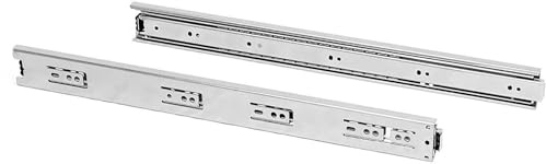 Emuca - Set Schubladenführungen, vollauszug mit Rollen 45mm x 500mm