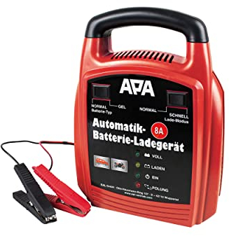 APA 16628 - Cargador de batería automático (12 V, 8 A)
