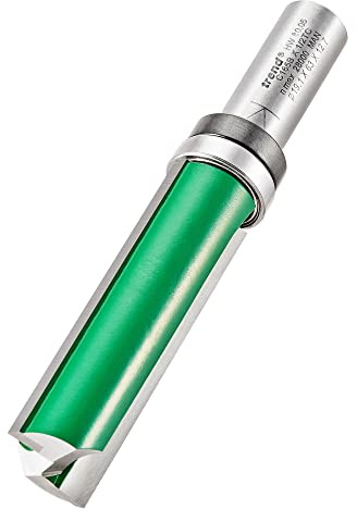 Trend Guided Profiler Router Cutter, 1/2 in Shank, 19.05 mm Cut Dia | Guided Bearing For Smooth, Accurate Profiling With Tungsten Carbide Tips, 63 mm Cut Length And 1/2 in Shank, C165BX1/2TC