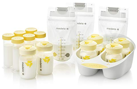 Medela Kit di stoccaggio del latte materno, forniture per allattamento e contenitori, organizzatore per latte materno, prodotto senza BPA