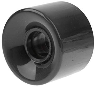 without FJY-WHEEL, Solid Cruiser Longboard Skateboard High Elastic Durable PU Wheels Skate Board Zubehör für Mini Cruiser Longboard (Farbe: Schwarz)