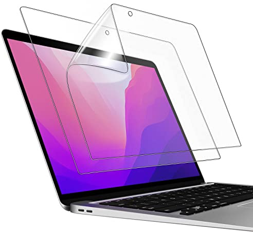 JETech Matte Schutzfolie für MacBook Pro 13 & Air 13, 2 Stück | Für MacBook Pro 13 (2016–2022, M1/M2) & Air 13 (2018–2020, M1), Entspiegelte Matte Folie, Anti-Fingerabdruck-Beschichtung