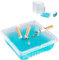 Ceniceros desechables para cigarrillos al aire libre, ceniceros sin humo para interiores, ceniceros portátiles resistentes al viento, paquete de 30 ceniceros desechables purificadores de humo azul con