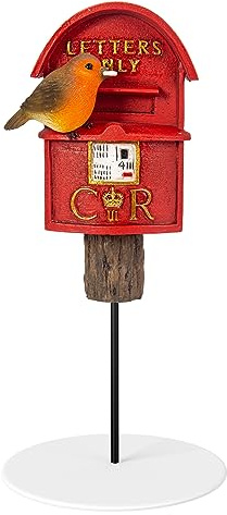 Vivid Arts - Robin on Postbox Plant Pal - PLP-155