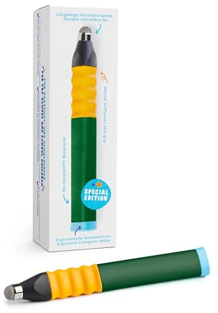 Edurino Ergonomischer Eingabestift I Special Edition | Tablet Stift für Kinder I Eingabestift für Edurino Figuren I Lernspiele ab 4 Jahren I Stylus Touch Pen (Dunkelgrün)