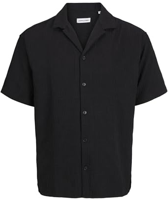 JACK & JONES Chemise décontractée pour Homme, Noir, XS