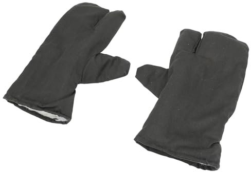 HELEVIA 1 Paar Warme 3-Finger-Handschuhe Im Alten Stil, Winterschutzhandschuhe für Outdoor-Training, Kühllagerung, Arbeit, Handhabung, Grün
