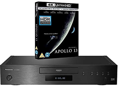 MULTIREGION Blu-ray Player Compatible with Panasonic DP-UB9000 MultiRegion Blu-ray Region A, B & C - DVD Regions 1-8 - Bundle Including Apollo 13 4K UHD Disc
