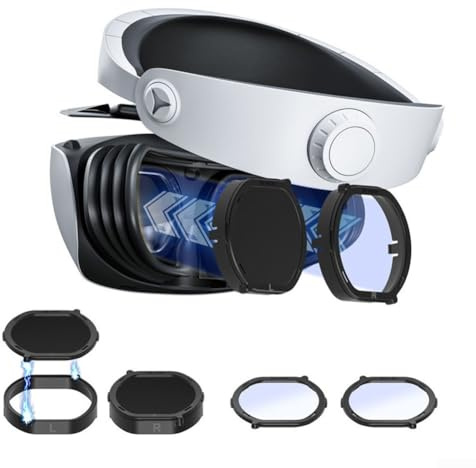 Cubierta protectora de lente, lentes graduadas VR para PS VR2, marco de protección magnético antiluz azul, ligero y antiarañazos
