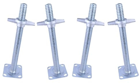 ZMTGLTG Andamio Largo con Patas Ajustables, Gato De Tornillo De Acero De 600 Mm For Plataformas De Trabajo Aéreo Y Soportes, Paquete De Cuatro