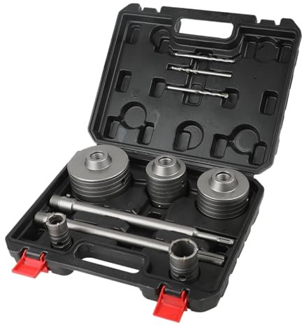 Set Fori da Parete | Trapano a Corona Universale per Cemento - Perforazione per Lavori Idraulici Elettrici