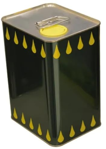 EffeDecor Lattina Latta Bidoni Olio Vuota in Banda Stagnata con Tappo a Chiusura Ermetica Incluso Ideale per Contenitore Olio Extravergine Manico in Metallo 1/2/3/5/10/20 Litri (10 L, 3)