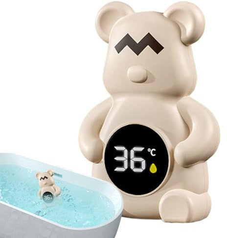 Dopsyesn Termómetro para Bañera Bebé,Termómetro Digital para Baño de Bebés | Forma de Baño para Piscina Familiar Natación en Casa