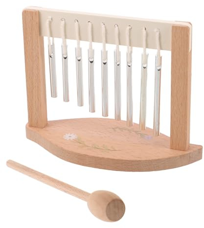 NOLITOY Tisch Windspiel Glockenspiel 9 ton Klares Klanginstrument für Yoga Meditation und Entspannung Balkon und Gartendekoration