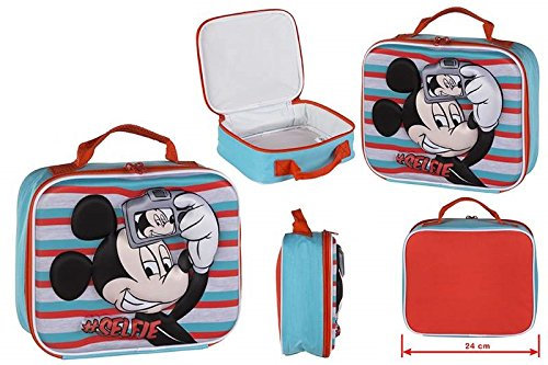 Colorbaby, 76627, Bolsa térmica 3d disney Mickey mouse, 24x8,5cm