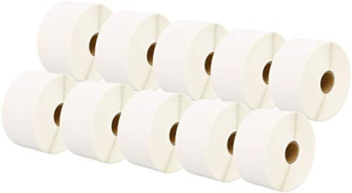 10 Rollen 50mm x 25mm Thermodirekt-Etiketten kompatibel für Zebra GK420d GK420t GC420d GX420d GX420t GC420t GX430t GT800 LP2844 TLP 2844 Citizen CL-S521 CL-S621 CL-S631 (1000 Etiketten pro Rolle)