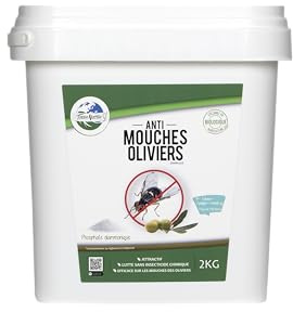 Terra Nostrra – Tratamiento Natural Mosca de olivos fosfato diammónico – Cubo de 2 kg – Lucha Libre de Insectos – Utilizable en Agricultura ecológica – Fabricado en Francia