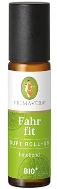 PRIMAVERA Duft Roll-On Fahr fit bio* 10 ml - Grapefruit, Douglasfichte und Lemongrass - Aromaöl, Duftöl, Aromatherapie für unterwegs - belebend - vegan