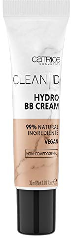 Catrice Clean ID Hydro BB Cream, Make Up, Foundation, Nr. 020 Medium, nude, für sensible Haut, feuchtigkeitsspendend, natürlich, vegan, ohne Parfüm (30ml)