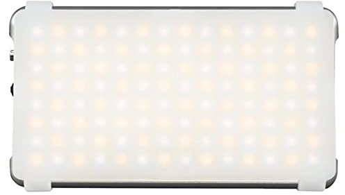 DÖRR SVL-112 PRO LED videolampa – 112 lysdioder – tvåfärgad – silver – USB – diffusor, bikaketillbehör