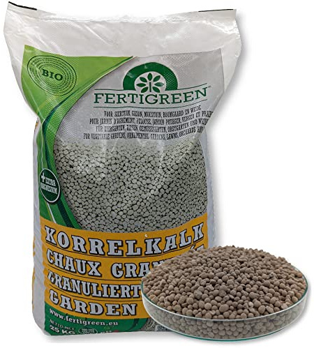 Fertigreen garnulierter Kalk 25 kg Gartenkalk Rasenkalk Bodenverbesserer gekörnt