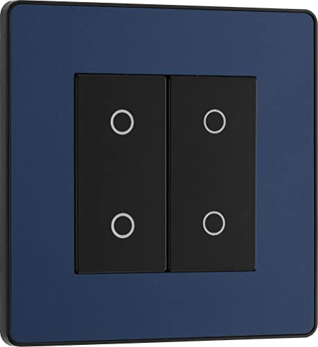 BG Electrical Evolve Doppel-Touch-Dimmerschalter, 2-Wege-Master