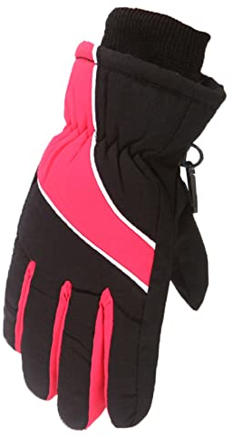 fingerhandschuhe mit kappe Outdoor Winddichte Handschuhe Kinder Jungen Winteranzug Skaten Jahre alt Snowboarden Mädchen Schnee Ski Warm Für 3-5 Kinder Handschuhe & fingerhandschuhe (Pink-A, One Size)