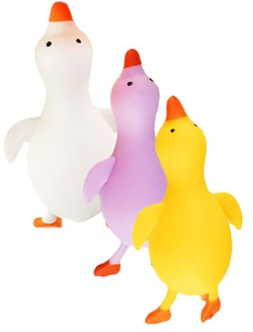 3st Enten- Ente Dehnbares Spielzeug Quetsch-entlüftungsspielzeug Spielzeuge Kleines Entenspielzeug Für Stressbälle Bälle Zum Stressabbau TPR Student Schreibtisch Unruhig