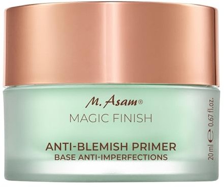 M. Asam MAGIC FINISH Anti-Blemish Primer (20ml) – Verfeinernder Primer für extra langen Make-up Halt, mildert Rötungen & reduziert optisch vergrößerte Poren, mit BHA & Niacinamid, vegan & parfümfrei