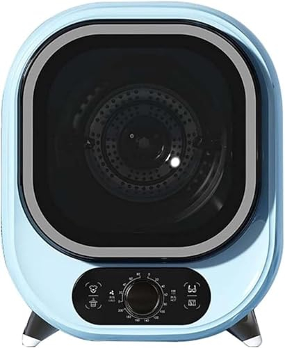 WBRSybUK Asciugatrice Piccola, Asciugatrice Portatile A Condensatore, Asciugatrice Ventilata da 5 kg, Compatta, Mini Centrifuga,Blue