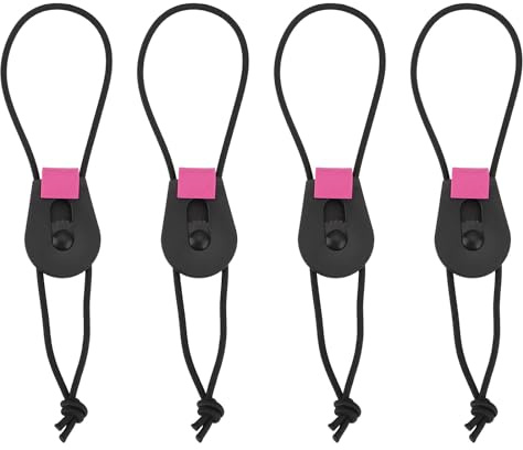 Create idea 4 x 18 cm lange Angelgurte, elastisches Angelrutenseil, Wickelriemen, Schlaufe, Angelrutengürtel, Angelrutenbinder für Köder, Angeln im Freien
